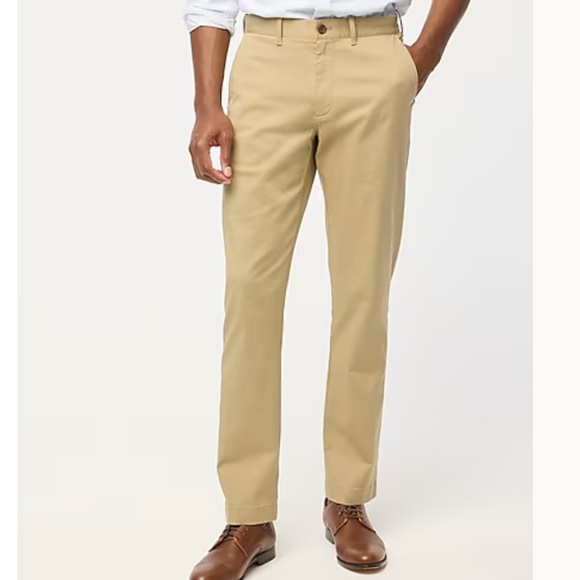 NWOT J.Crew Factory Khaki Straight-fit flex chino pant SZ 34W x34L - Picture 1 of 6